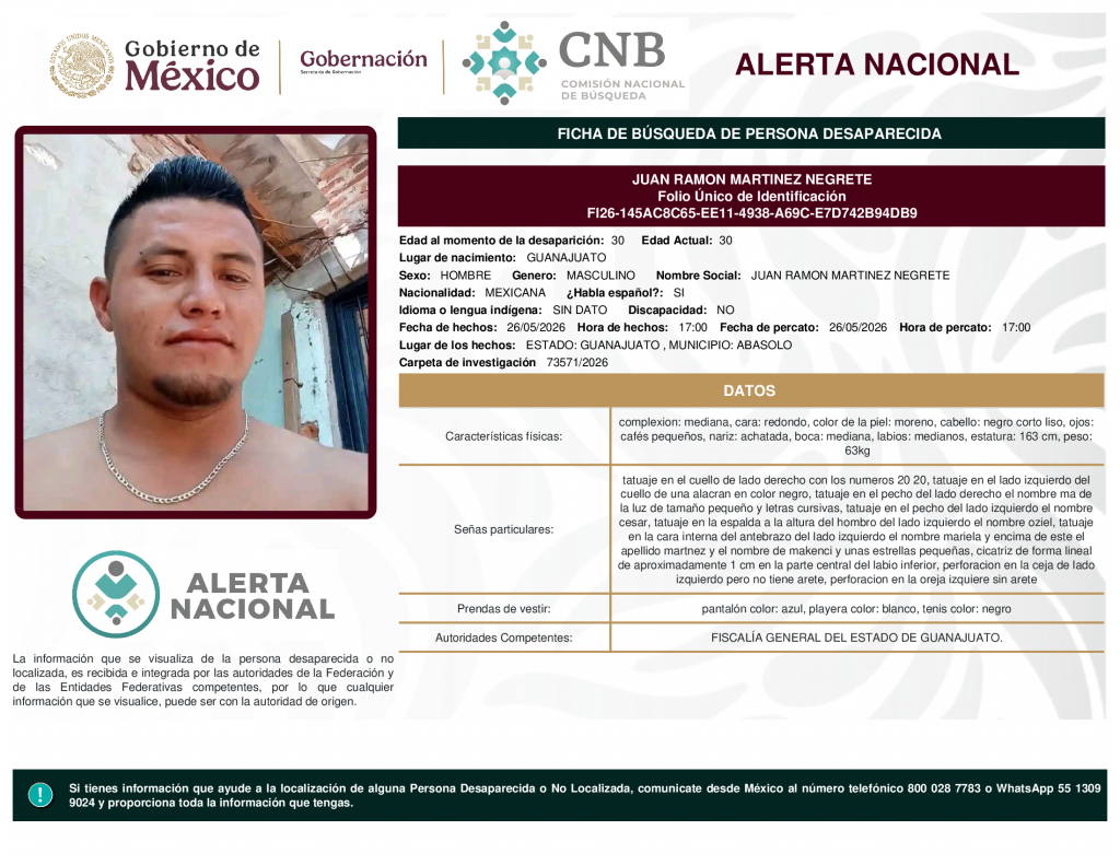 JUAN RAMON MARTINEZ NEGRETE