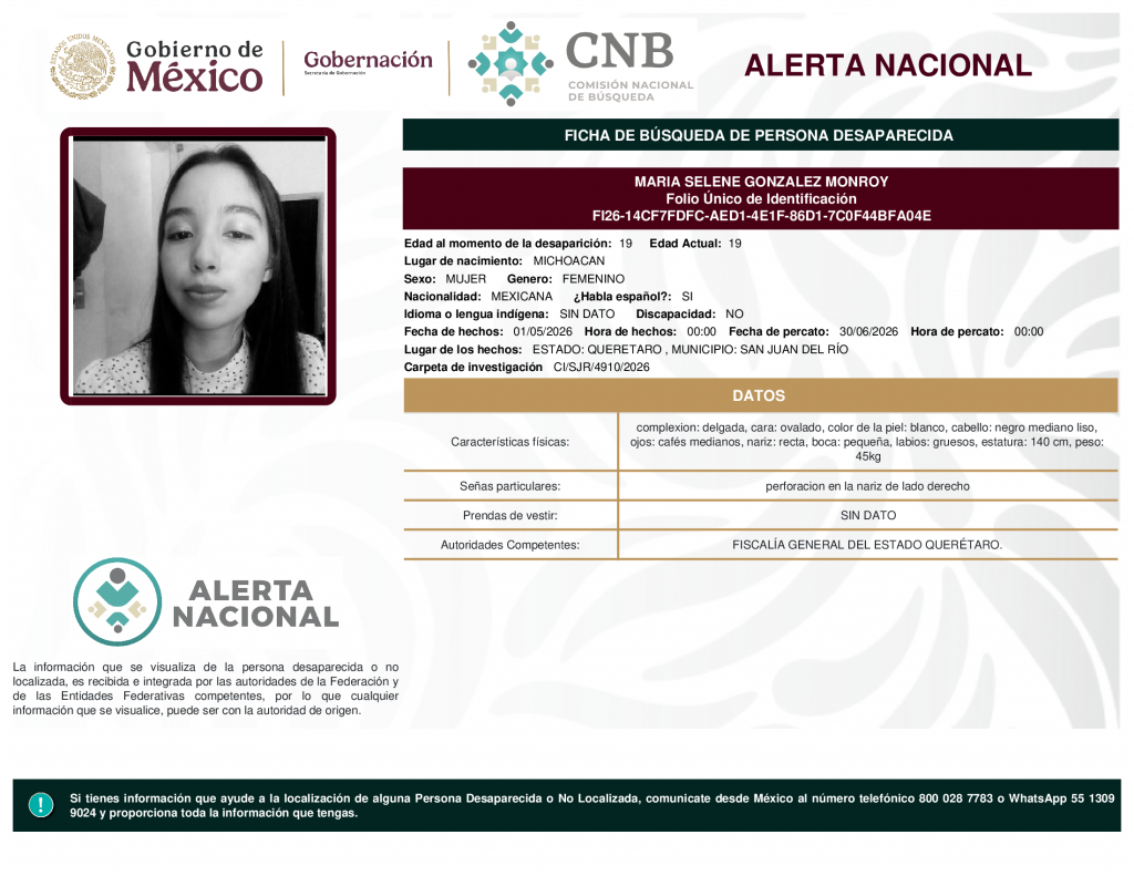 MARIA SELENE GONZALEZ MONROY