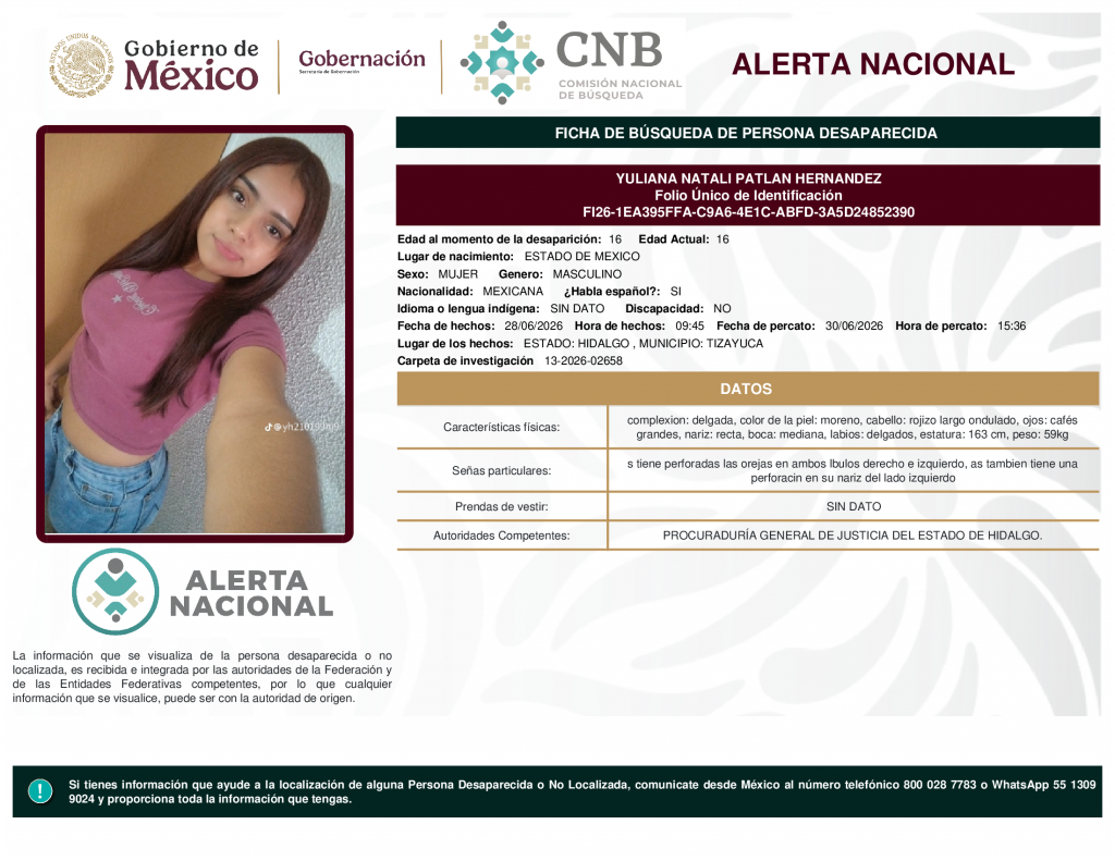YULIANA NATALI PATLAN HERNANDEZ