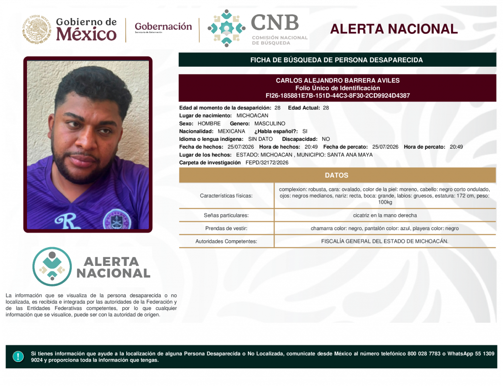 CARLOS ALEJANDRO BARRERA AVILES