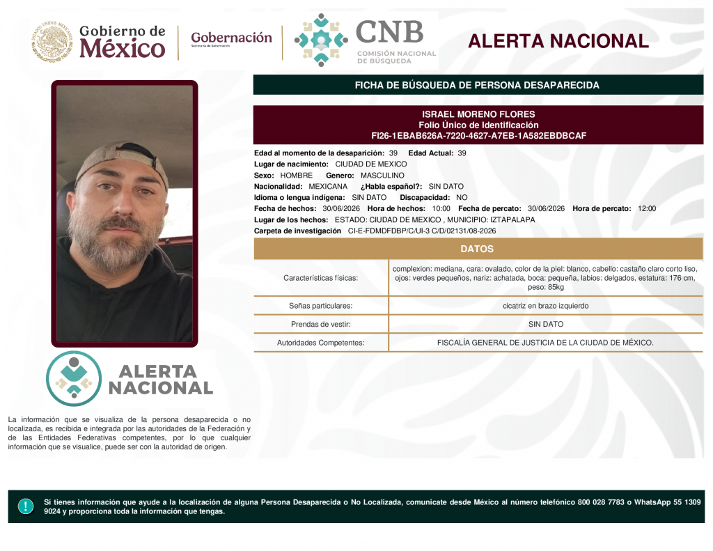 ISRAEL MORENO FLORES