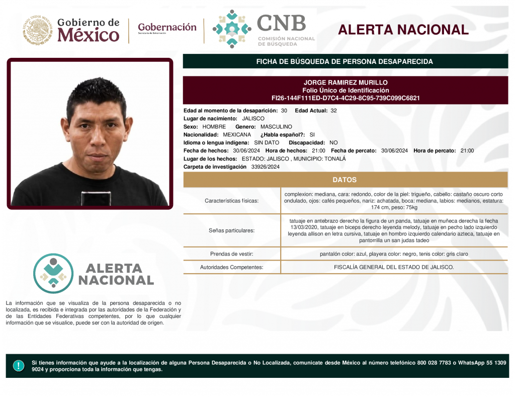 JORGE RAMIREZ MURILLO