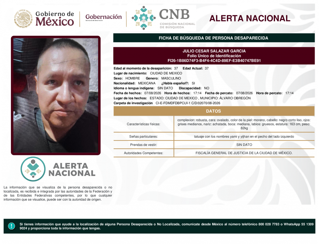 JULIO CESAR SALAZAR GARCIA