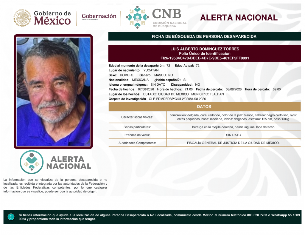 LUIS ALBERTO DOMINGUEZ TORRES