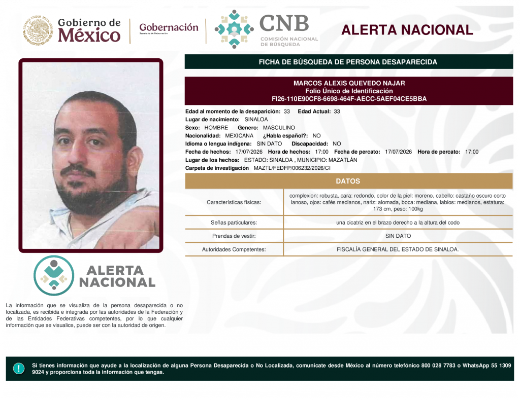 MARCOS ALEXIS QUEVEDO NAJAR