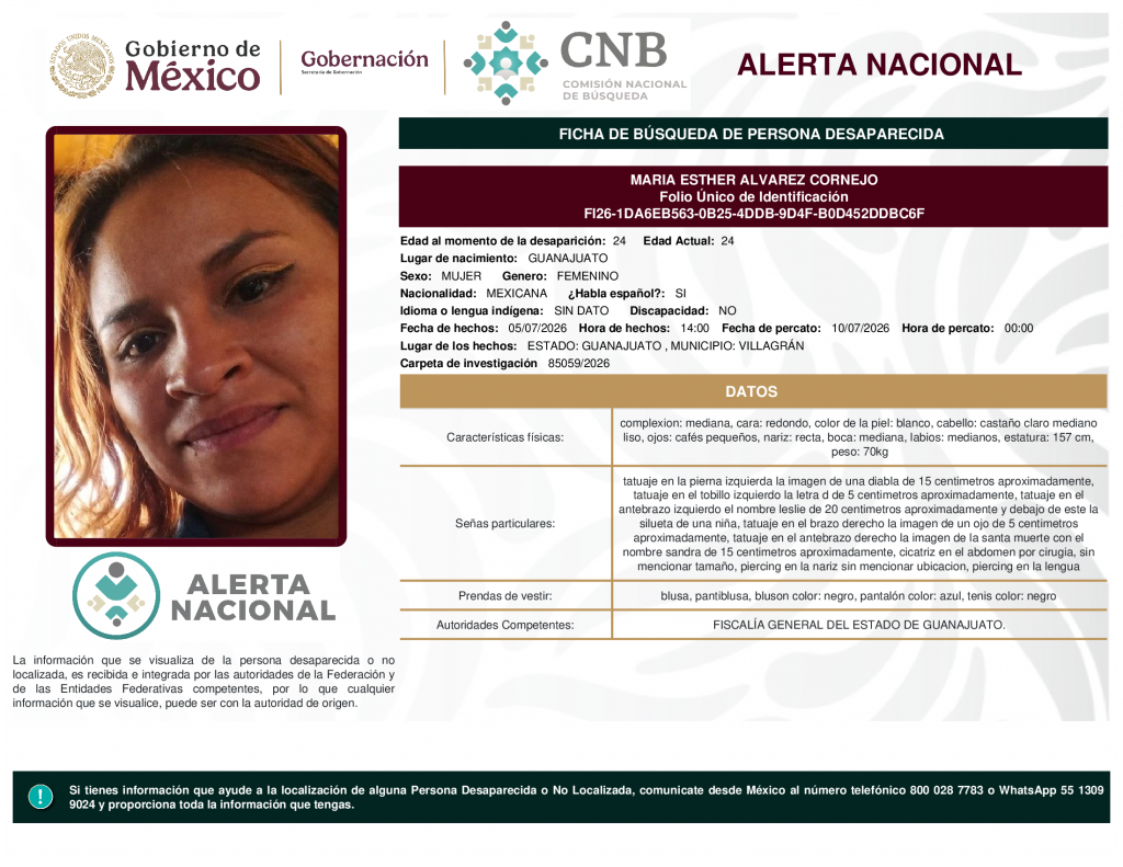 MARIA ESTHER ALVAREZ CORNEJO