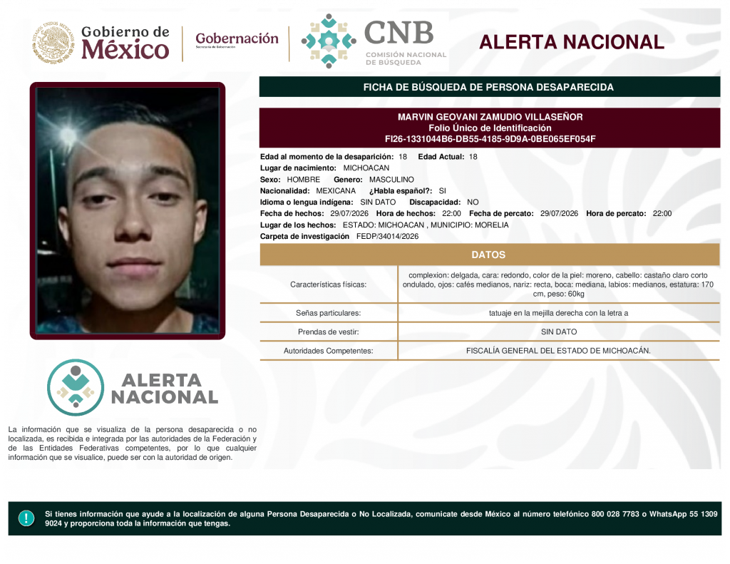 MARVIN GEOVANI ZAMUDIO VILLASEÑOR
