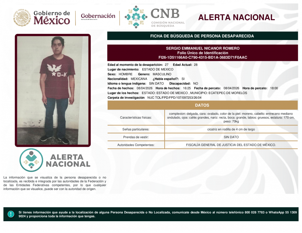 SERGIO EMMANUEL NICANOR ROMERO