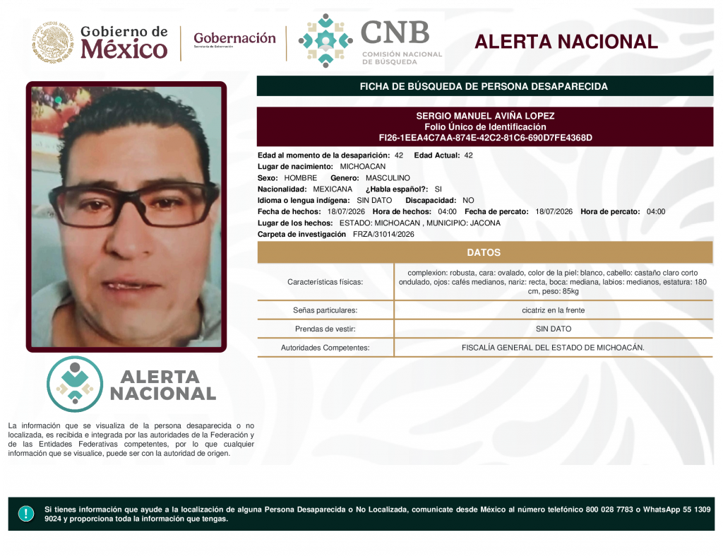 SERGIO MANUEL AVIÑA LOPEZ